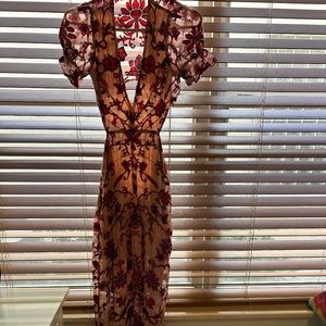 For love and lemons long low back maxi dress